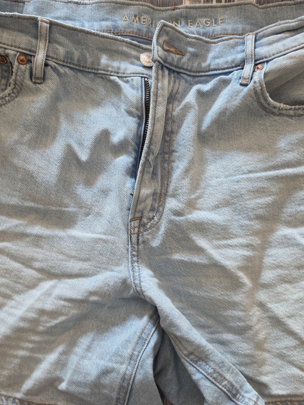 American Eagle Light Wash Denim Shorts